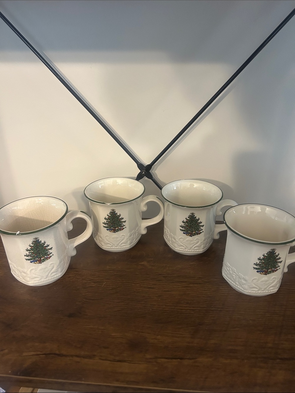 Culbertson original  Ceramic Holiday Mug made in England- Set of 4